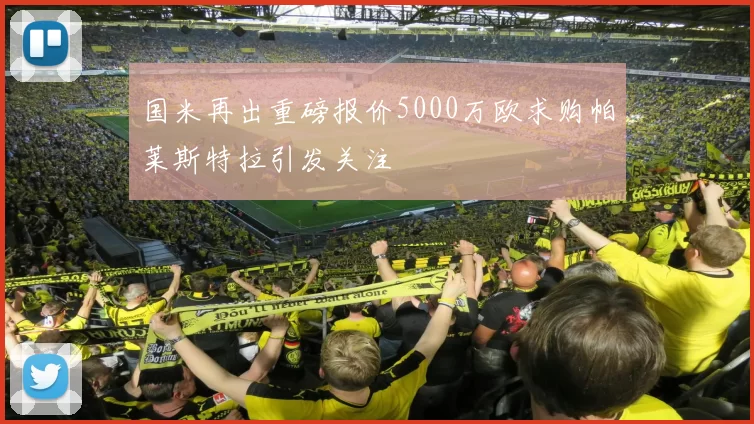 国米再出重磅报价5000万欧求购帕莱斯特拉引发关注
